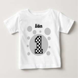 Camiseta Para Bebê Verificadores de primeiros aniversarios e bolhas c