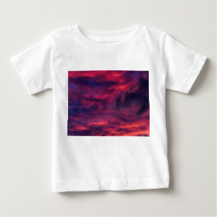 Camiseta Para Bebê vermelho augural