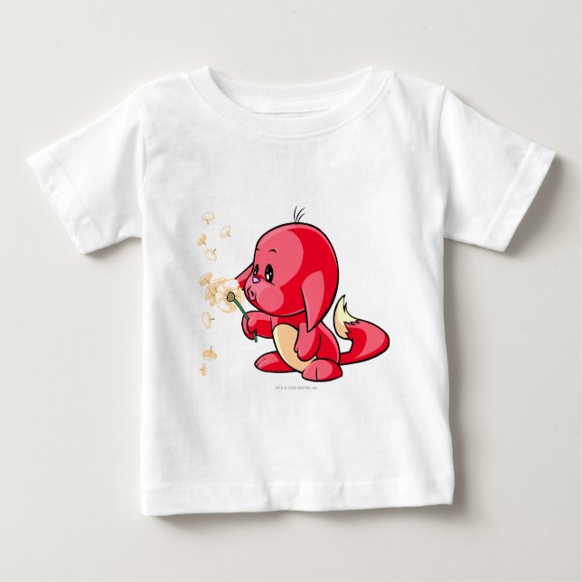 Camiseta Para Bebê Vermelho de Kacheek (Frente)