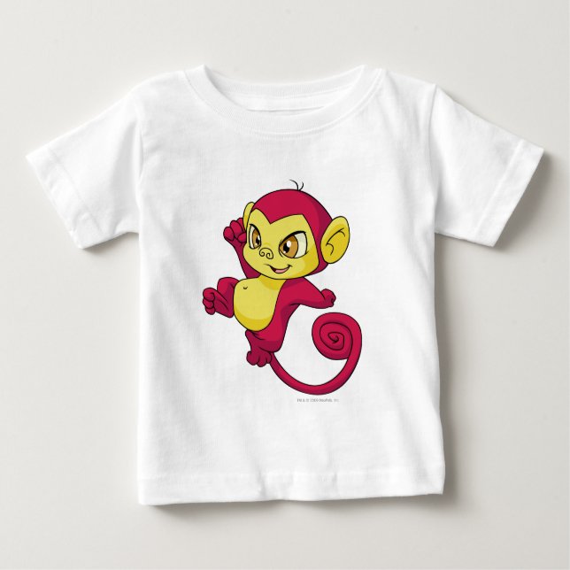 Camiseta Para Bebê Vermelho de Mynci (Frente)
