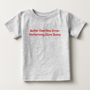 Camiseta Para Bebê Vermelho do excesso do amortecedor