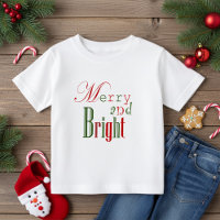 Vermelho e Verde Divertido Natal e Brilhante Bebê
