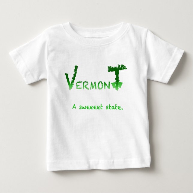 Camiseta Para Bebê Vermont Sweet Criança T-Shirt (Frente)
