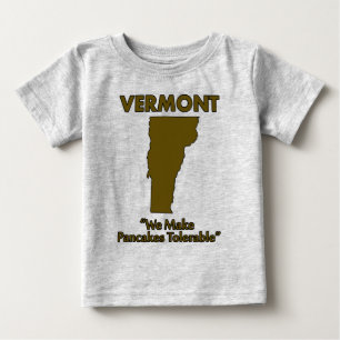Camiseta Para Bebê Vermont - Tornamos as Panquecas Toleráveis