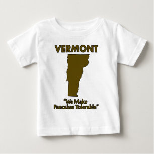 Camiseta Para Bebê Vermont - Tornamos as Panquecas Toleráveis