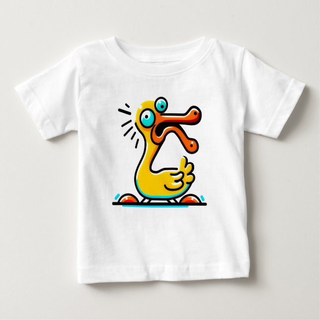 Camiseta Para Bebê Verrückte Ente  (Frente)