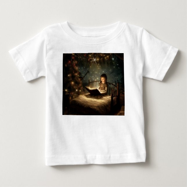 Camiseta Para Bebê Véspera de Natal 5 (Frente)