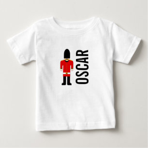Camiseta Para Bebê Veste britânica do bebê de Gerber do soldado