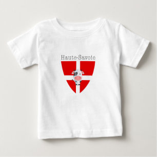 Camiseta Para Bebê Veste Curto-Sleeved Gerber da vaca de Haute-Sabói