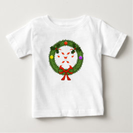 Camiseta Para Bebê Vestido com Babado de Presépio de Natal para Crian