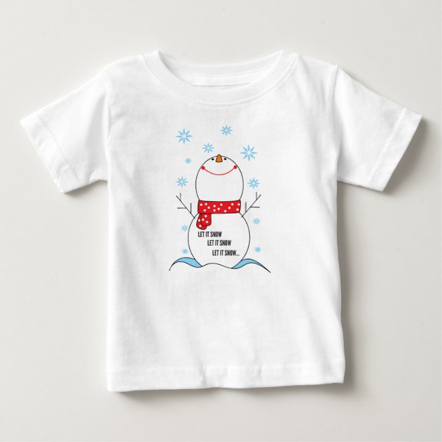 Camiseta Para Bebê Vestido de Babá com Babado (Frente)
