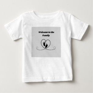 Camiseta Para Bebê vestido de bebê novo