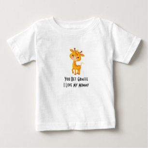 CAMISETA PARA BEBÊ VESTIDO DO PLISSADO DO GIRAFA