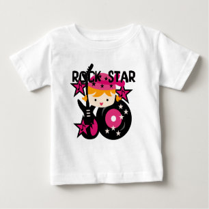 Camiseta Para Bebê Vestido sem mangas do bebê louro da menina da