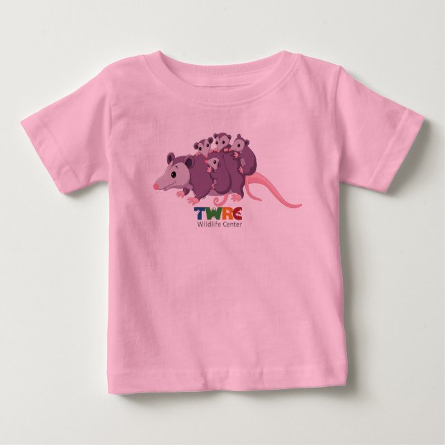 Camiseta Para Bebê Vestir sua boneca neste tutu de uma peça. (Frente)