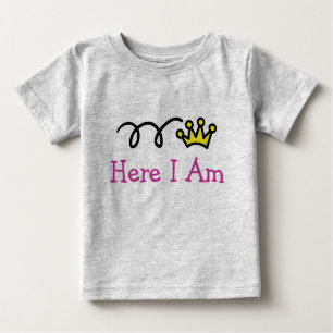 Camiseta Para Bebê Vestuário de bebê bonito com texto engraçado Per