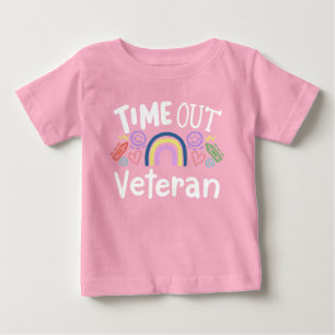 Camiseta Para Bebê Veterano de Fora do Tempo
