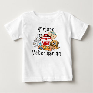 Camiseta Para Bebê Veterinário futuro