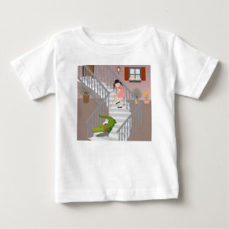 Camiseta Para Bebê Viagem com um animal de estimação