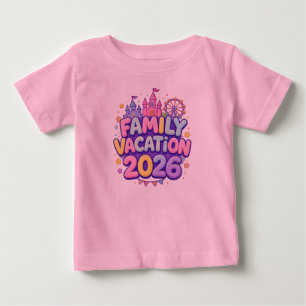 Camiseta Para Bebê Viagem de Família Divertida