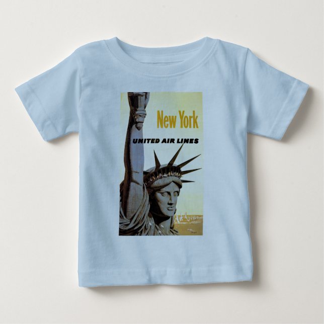 Camiseta Para Bebê Viagem Nova Iorque (Frente)