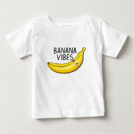 Camiseta Para Bebê Vibrações de Banana