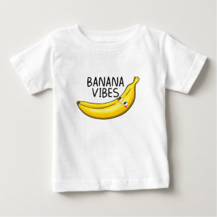 Camiseta Para Bebê Vibrações de Banana