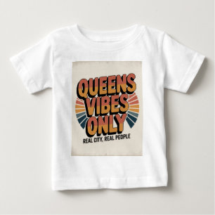Camiseta Para Bebê Vibrações de Queens Somente