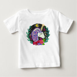 Camiseta Para Bebê Vibrações Mágicas de Unicórnio