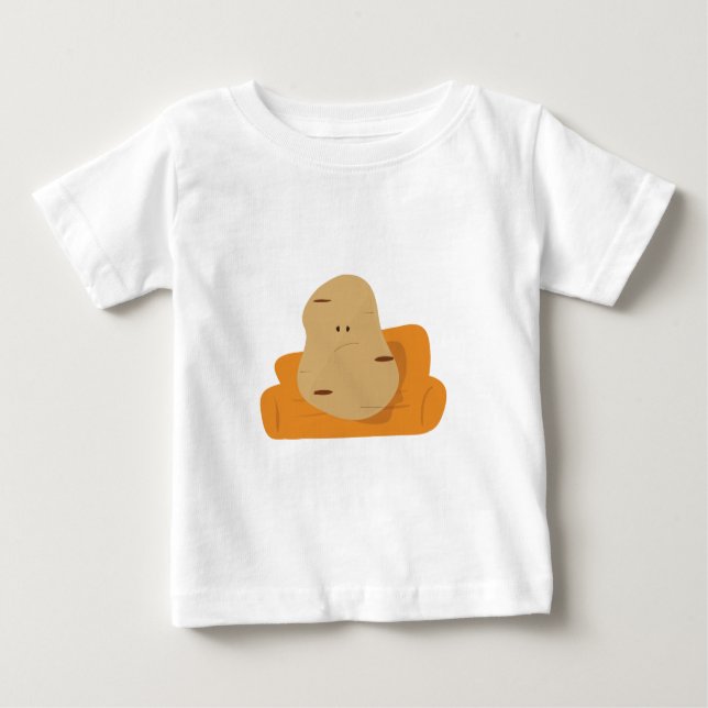 Camiseta Para Bebê Viciado em televisão (Frente)