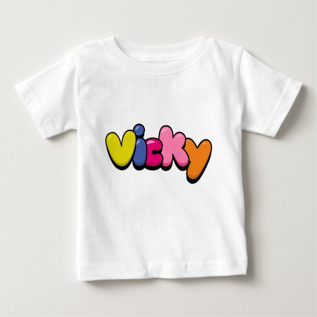 Camiseta Para Bebê Vicky (Frente)