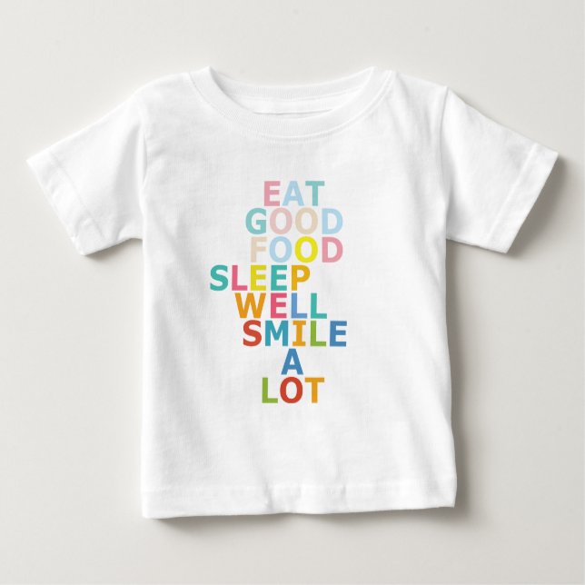 Camiseta Para Bebê Vida feliz (Frente)