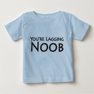 Camiseta Para Bebê Video games e jogo - você é Noob de retardamento