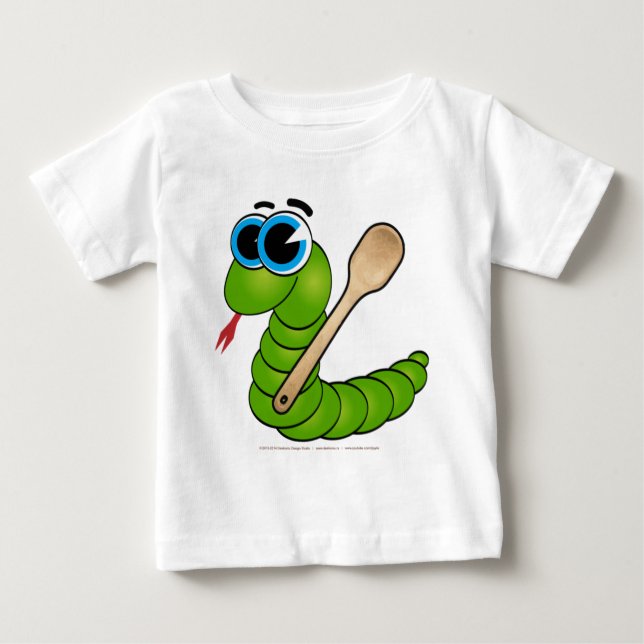 Camiseta Para Bebê Vídeo Ide Zmija - Cobra Correndo (Frente)