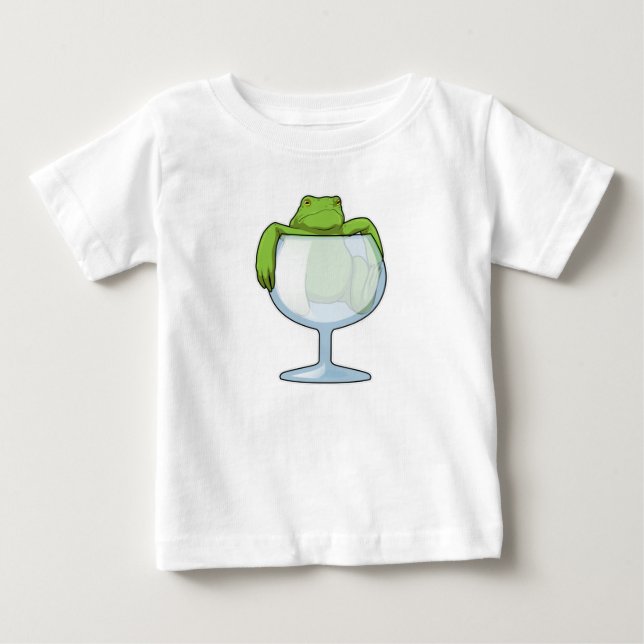 Camiseta Para Bebê Vidro do sapo (Frente)
