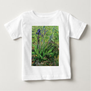 Camiseta Para Bebê Vincent Van Gogh - O Íris Amante da Natureza Arte