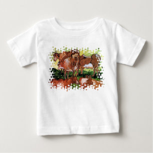 Camiseta Para Bebê Vincent Van Gogh - Vacas (Segundo Jordaens) Arte F