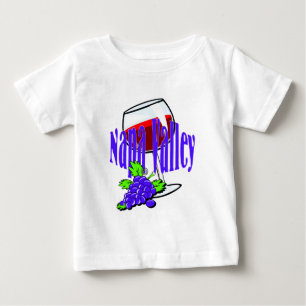 Camiseta Para Bebê Vinho de Napa Valley