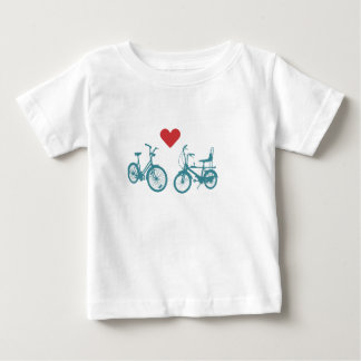 Camiseta Para Bebê Vintage bike love