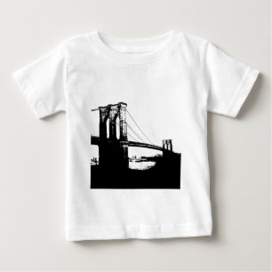 Camiseta Para Bebê Vintage Brooklyn Bridge