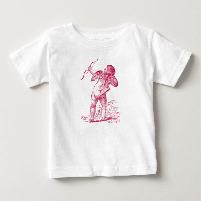 Camiseta Para Bebê Vintage Cupid (Frente)