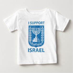 Camiseta Para Bebê Vintage da brasão de Israel