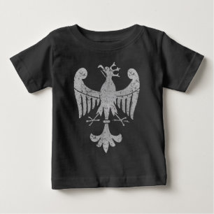 Camiseta Para Bebê Vintage Eagle polonês
