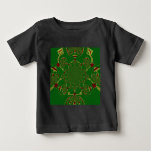 Camiseta Para Bebê Vintage Green