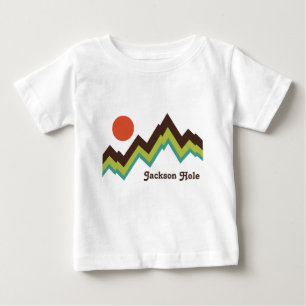 Camiseta Para Bebê Vintage Jackson Hole