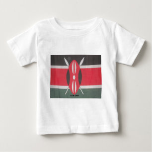 Camiseta Para Bebê Vintage Kenya Flag Harambe Design