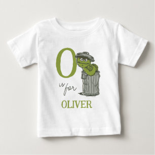Camiseta Para Bebê Vintage - O é para Oscar   Adicione seu nome