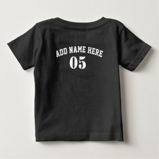 Camiseta Para Bebê Vintage Personalizado Nome do Baseball Número Retr