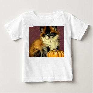 Camiseta Para Bebê Vintage Ragdoll Halloween Cat