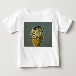 Camiseta Para Bebê Vintage sorvete art